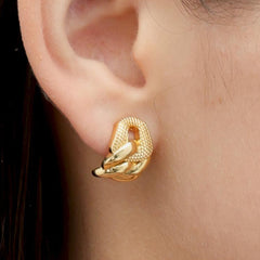 RSNY abstract chain stud earrings - R2152B
