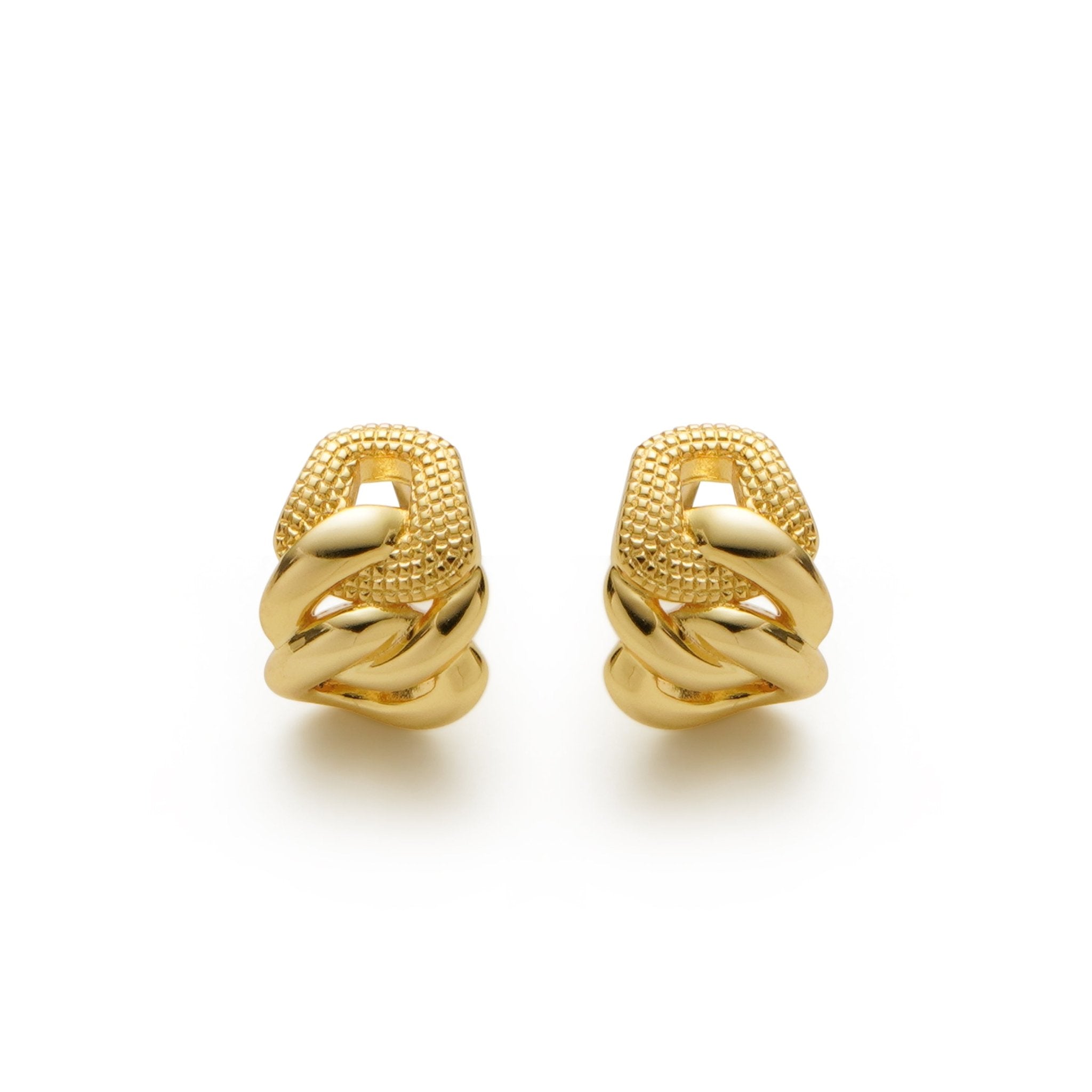 RSNY abstract chain stud earrings - R2152B