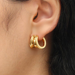 RSNY abstract geometric earrings - R2031B