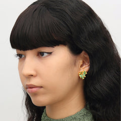 RSNY Abstract Peony Flower Earrings - R2235B