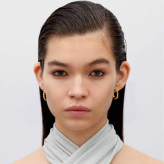 RSNY diamond pattern earrings - R2024B