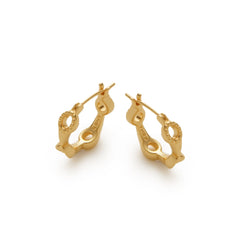 RSNY diamond pattern earrings - R2109B