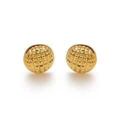 RSNY Diamond Textured Ball Earrings - R2021B