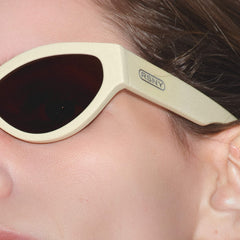 RSNY NP Cat Eye Sunglasses - RSNY ·MJ0005C · Plate/nylon lenses · Frame width 145mm/temple length 145mm · Lens width 54mm/height 33.4mm · Unisex aesthetic cat eye frame design/0 touch metal logo/widened temple on both sides/milk white color scheme highlights soft and bright