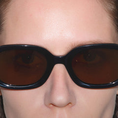 RSNY UN Retro Oval Sunglasses - RSNY ·MJ0007B · Plate/nylon lenses · Frame width 148.5mm/temple length 147mm · Lens width 53mm/height 38.2mm · Unisex retro oval design/0 touch metal logo/widened temple is more comfortable to wear/retro brown lenses