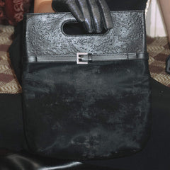 RSNY Urban Flex Multi-Purpose Clutch - RSNY Length 26 * Width 5 * Height 31cm Black dragon pattern rare first layer calfskin, black calfskin, Helena leather fabric, signature belt buckle, main interlayer.