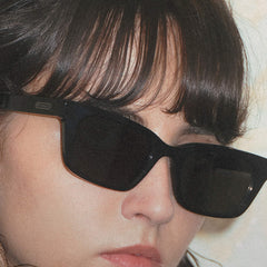 RSNY UN Cut Sunglasses - RSNY ·MJ0003A · Plate/nylon lenses · Frame width 148mm/temple length 150mm Lens width 51mm/height 34.4mm · Unisex 15% up frame to enhance fashion/0 touch metal logo/bright black basic color scheme