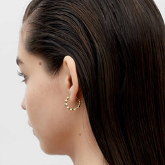 RSNY diamond cut earrings - RSNY R2171B 铜镀金/银耳针 约20*20*3mm 钻石型设计元素/几何感切面造型/镜面级精工抛光/纯银高品质耳针