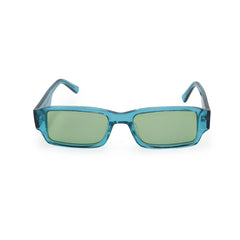 RSNY UN Falt square sunglasses - RSNY ·MJ0004C · Plate/nylon lenses · Frame width 148mm/temple length 145mm · Lens width 53mm/height 30.1mm · Unisex geometry box version design/0 touch metal logo/50 degree blue high-quality plate