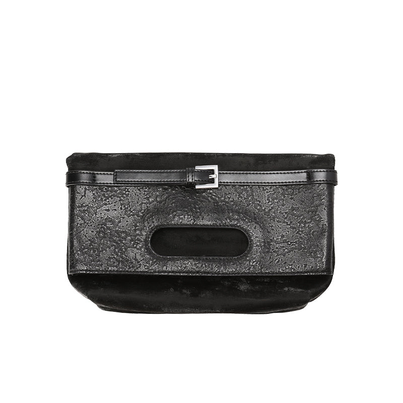 RSNY Urban Flex Multi-Purpose Clutch - RSNY Length 26 * Width 5 * Height 31cm Black dragon pattern rare first layer calfskin, black calfskin, Helena leather fabric, signature belt buckle, main interlayer.