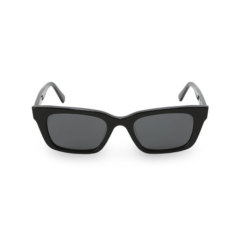 RSNY UN Cut Sunglasses - RSNY ·MJ0003A · Plate/nylon lenses · Frame width 148mm/temple length 150mm Lens width 51mm/height 34.4mm · Unisex 15% up frame to enhance fashion/0 touch metal logo/bright black basic color scheme