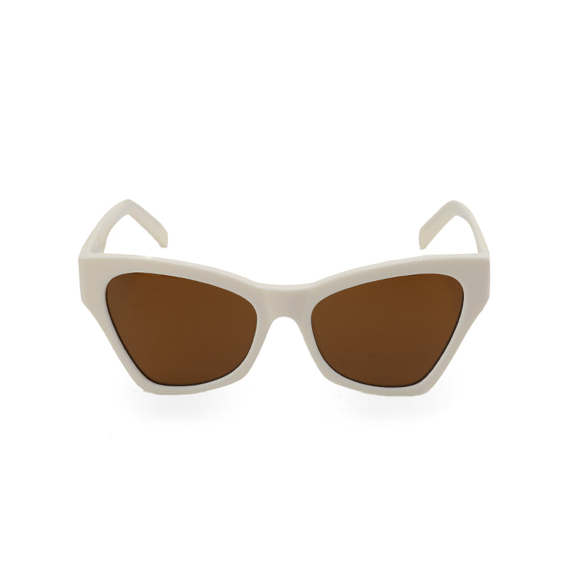 RSNY Square OVAL Butterfly Sunglasses - RSNY ·MJ0015B · Plate/nylon lenses · Frame width 145.7mm/temple length 145mm · Lens width 55mm/height 44.7mm · Unisex butterfly wings exaggerated design/0 touch metal logo/20% upward lines increase fashion/milk white color scheme highlights soft and bright