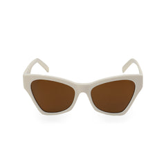 RSNY Square OVAL Butterfly Sunglasses - RSNY ·MJ0015B · Plate/nylon lenses · Frame width 145.7mm/temple length 145mm · Lens width 55mm/height 44.7mm · Unisex butterfly wings exaggerated design/0 touch metal logo/20% upward lines increase fashion/milk white color scheme highlights soft and bright