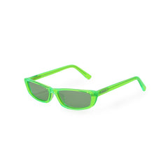 RSNY NP Sharp Blade Sunglasses - RSNY ·MJ0006D · Plate/nylon lenses · Frame width 145mm/temple length 145mm · Lens width 56mm/height 26mm · Unisex blade with extremely narrow frame design/0 touch metal logo/darling of fashion circle spire people/70 degree transparent fluorescent green