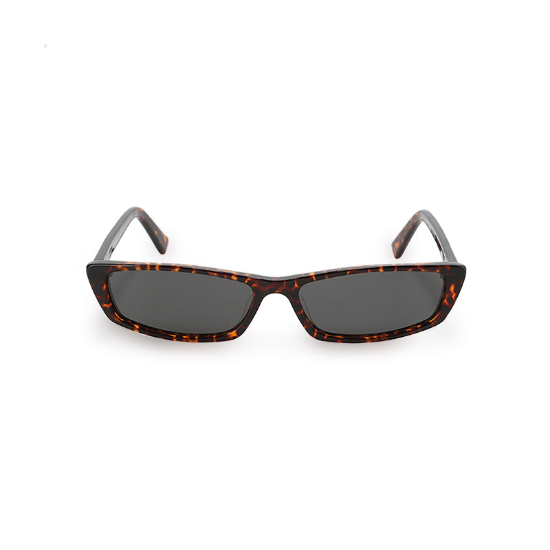 RSNY NP Sharp Blade Sunglasses - RSNY ·MJ0006B · Plate/nylon lenses · Frame width 145mm/temple length 145mm · Lens width 56mm/height 26mm · Unisex blade with extremely narrow frame design/0 touch metal logo/The darling of the top people in the fashion circle/Special black and brown tortoiseshell plate