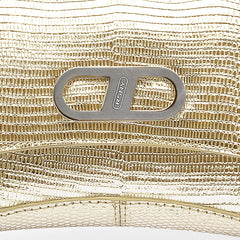 RSNY The Bridge Small Handbag - RSNY Bag body 260mm/115mm Shoulder strap 530mm/15mm First layer cowhide leather - lizard pattern/ELIZABETH technology leather blend fabric, stainless steel gold-plated brand decorative buckle