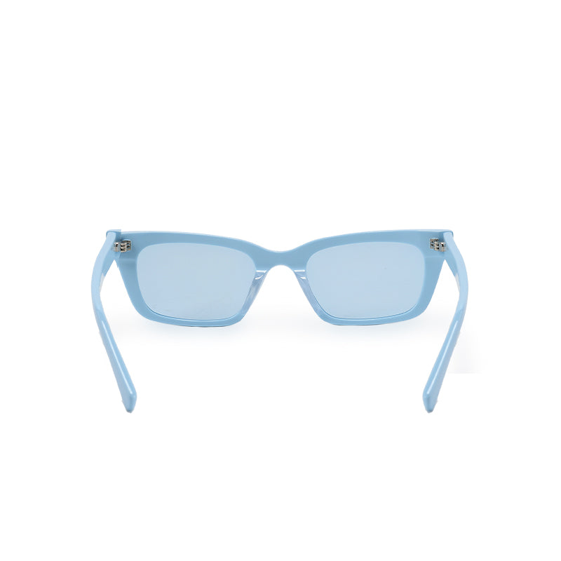 RSNY UN Cut Sunglasses - RSNY ·MJ0003D · Plate/nylon lenses · Frame width 148mm/temple length 150mm Lens width 51mm/height 34.4mm · Unisex 15% up frame to enhance fashion/0 touch metal logo/Milan Fashion Week popular color scheme milk blue