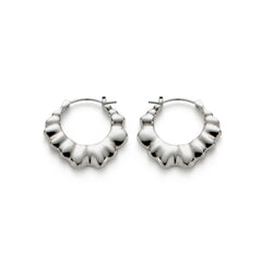 RSNY pleated earrings - RSNY R2132A Copper Rhodium Plated/Tremella Needle Size: 2 * 22 * 25mm Corrugated Design Elements/Commuter Simplicity Size: Styling/Mirror Seiko Polishing/Delicate Detail Processing
