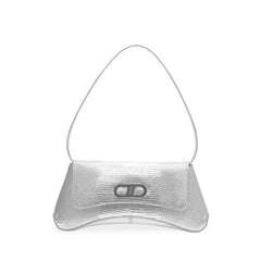 RSNY The Bridge Small Handbag - RSNY Bag body 260mm/115mm Shoulder strap 530mm/15mm First layer cowhide leather - lizard pattern/ELIZABETH technology leather blend fabric, stainless steel gold-plated brand decorative buckle
