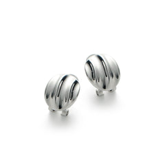 RSNY simple Roman stud earrings - RSNY R2125A 铜镀铑/银耳针 约15*19*5mm 几何感切面造型/几何缠绕感元素/镜面级精工抛光/微厚重精巧质感