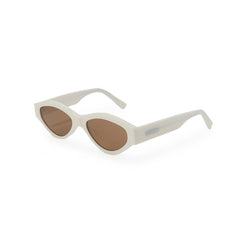 RSNY NP Cat Eye Sunglasses - RSNY ·MJ0005B · Plate/nylon lenses · Frame width 145mm/temple length 145mm · Lens width 54mm/height 33.4mm · Unisex aesthetic cat eye frame design/0 touch metal logo/widened temple on both sides/milk white color scheme highlights soft and bright