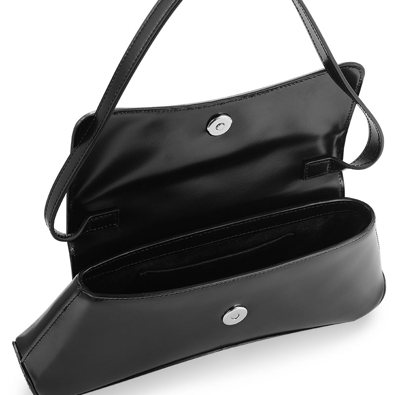 RSNY The Bridge Small Handbag - RSNY Bag body 260mm/115mm Shoulder strap 530mm/15mm Top layer cowhide leather/ELIZABETH technology leather blended fabric, stainless steel gold-plated brand decorative buckle