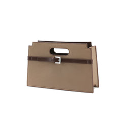 RSNY Urban Flex Mini Tote - RSNY Length 27 * Width 7 * Height 17cm Strapless waterproof trench coat fabric, cocoa brown calfskin, Helena leather fabric, signature belt buckle, main mezzanine, open mouth, portable design.