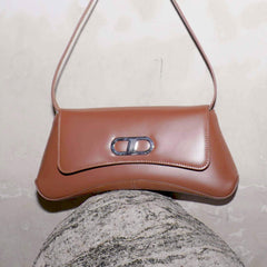RSNY The Bridge Small Handbag - RSNY Bag body 260mm/115mm Shoulder strap 530mm/15mm Top layer cowhide leather/ELIZABETH technology leather blended fabric, stainless steel gold-plated brand decorative buckle