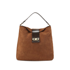 RSNY The Audrey Bag - Large - RSNY Length 36 * Width 10 * Height 35cm Shoulder strap 40cm net size brown cow leather, brown cow suede leather, iconic metal LOGO decoration, main interlayer