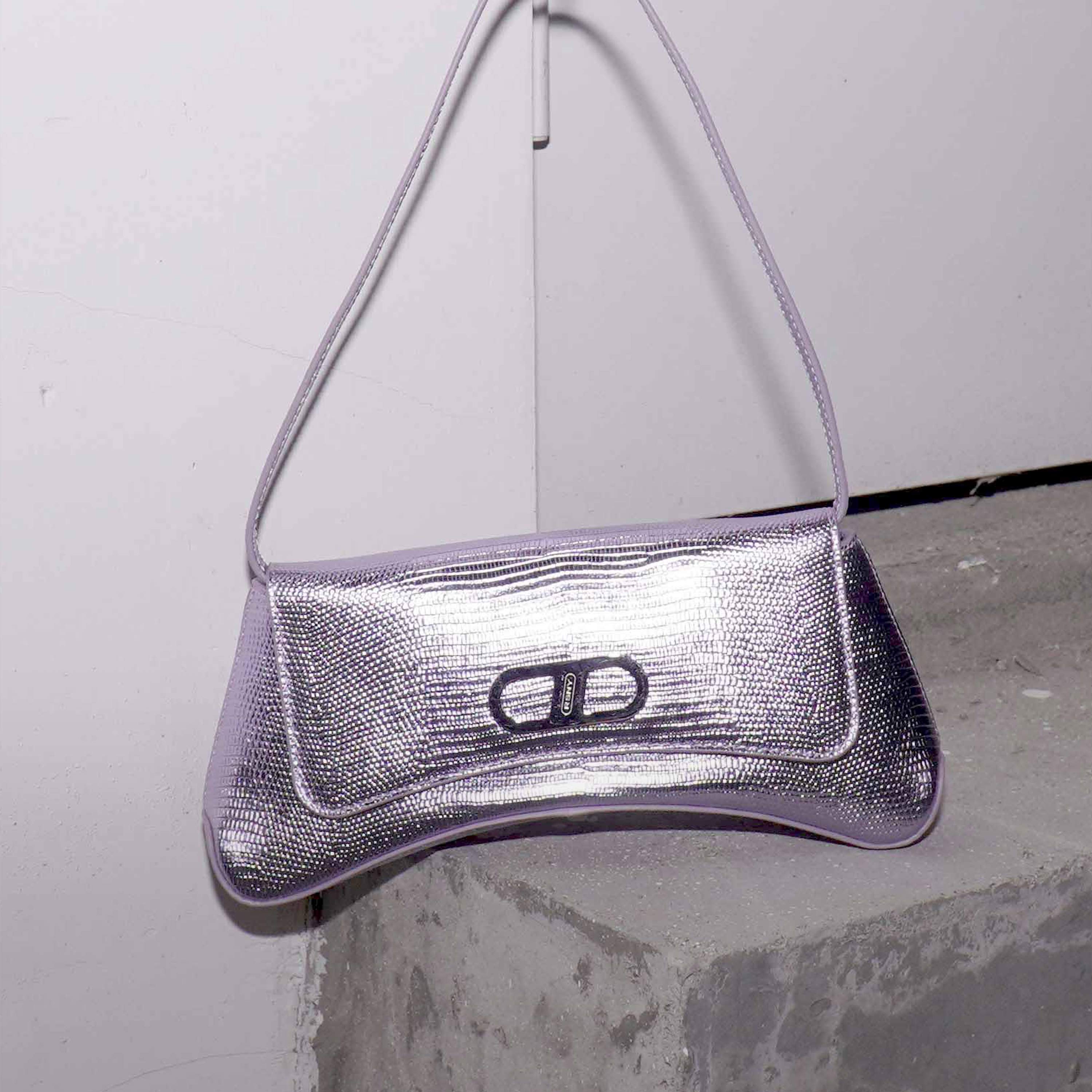 RSNY The Bridge Small Handbag - RSNY Bag body 260mm/115mm Shoulder strap 530mm/15mm First layer cowhide leather - lizard pattern/ELIZABETH technology leather blend fabric, stainless steel gold-plated brand decorative buckle
