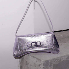 RSNY The Bridge Small Handbag - RSNY Bag body 260mm/115mm Shoulder strap 530mm/15mm First layer cowhide leather - lizard pattern/ELIZABETH technology leather blend fabric, stainless steel gold-plated brand decorative buckle