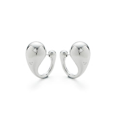 RSNY geometric streamlined earrings - RSNY R2160A 铜镀铑/银耳针 约14*23*26mm 不规则设计元素/时尚感几何造型/镜面级精工抛光/微厚重精巧质感