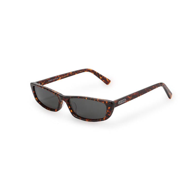 RSNY NP Sharp Blade Sunglasses - RSNY ·MJ0006B · Plate/nylon lenses · Frame width 145mm/temple length 145mm · Lens width 56mm/height 26mm · Unisex blade with extremely narrow frame design/0 touch metal logo/The darling of the top people in the fashion circle/Special black and brown tortoiseshell plate