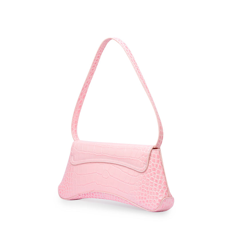 RSNY The Bridge Small Handbag - RSNY Bag body 260mm/115mm Shoulder strap 530mm/15mm First layer cowhide leather - crocodile pattern/ELIZABETH technology leather blended fabric, stainless steel gold-plated brand decorative buckle