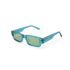 RSNY UN Falt square sunglasses - RSNY ·MJ0004C · Plate/nylon lenses · Frame width 148mm/temple length 145mm · Lens width 53mm/height 30.1mm · Unisex geometry box version design/0 touch metal logo/50 degree blue high-quality plate