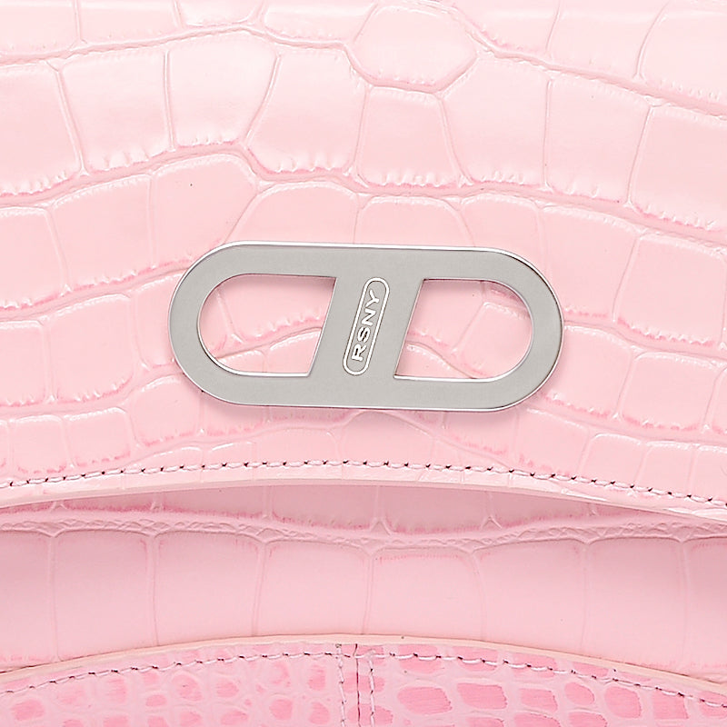 RSNY The Bridge Small Handbag - RSNY Bag body 260mm/115mm Shoulder strap 530mm/15mm First layer cowhide leather - crocodile pattern/ELIZABETH technology leather blended fabric, stainless steel gold-plated brand decorative buckle