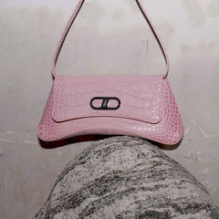 RSNY The Bridge Small Handbag - RSNY Bag body 260mm/115mm Shoulder strap 530mm/15mm First layer cowhide leather - crocodile pattern/ELIZABETH technology leather blended fabric, stainless steel gold-plated brand decorative buckle