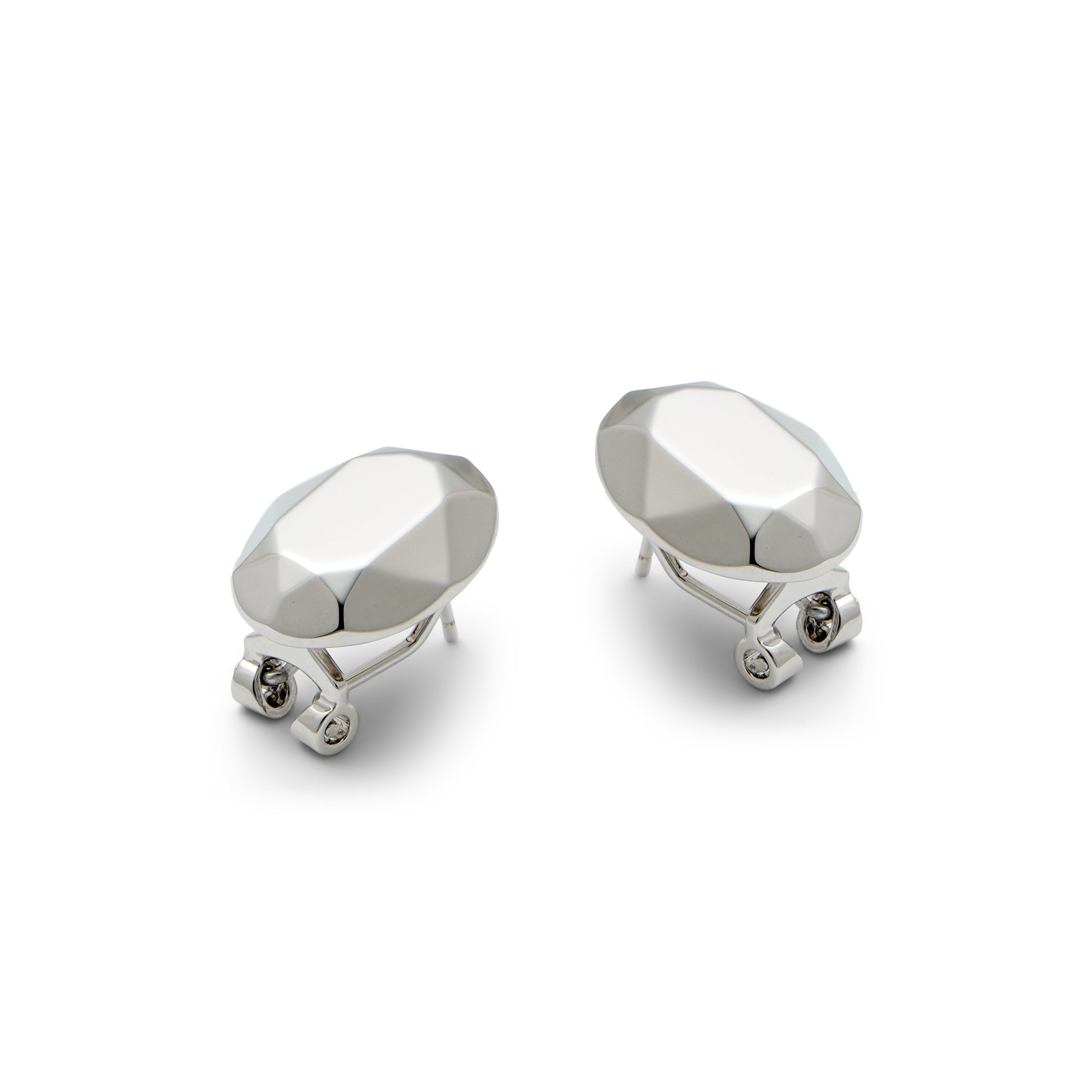 RSNY Diamond Stud Earrings - RSNY R2027A Copper Rhodium Plated/S925 Tremella Needle Weight: 6.2g Size: 19 * 15 * 4mm Diamond grade delicate section/sterling silver high-quality ear acupuncture/mirror grade precision polishing/high toughness spring ear buckle/lightweight brand craftsmanship