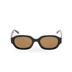 RSNY UN Retro Oval Sunglasses - RSNY ·MJ0007B · Plate/nylon lenses · Frame width 148.5mm/temple length 147mm · Lens width 53mm/height 38.2mm · Unisex retro oval design/0 touch metal logo/widened temple is more comfortable to wear/retro brown lenses