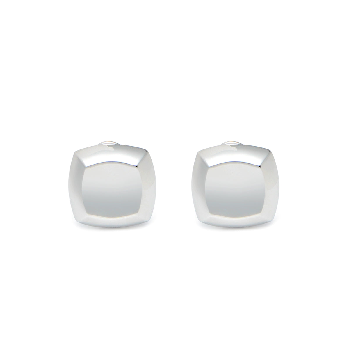 RSNY square diamond stud earrings - RSNY R2072A 铜镀铑/S925银耳针 重量:10g 约18*4*18mm 钻石级精巧切面/精致感细节处理/纯银高品质耳针/镜面级精工抛光/轻量化品牌工艺