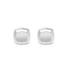 RSNY square diamond stud earrings - RSNY R2072A 铜镀铑/S925银耳针 重量:10g 约18*4*18mm 钻石级精巧切面/精致感细节处理/纯银高品质耳针/镜面级精工抛光/轻量化品牌工艺