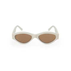 RSNY NP Cat Eye Sunglasses - RSNY ·MJ0005B · Plate/nylon lenses · Frame width 145mm/temple length 145mm · Lens width 54mm/height 33.4mm · Unisex aesthetic cat eye frame design/0 touch metal logo/widened temple on both sides/milk white color scheme highlights soft and bright