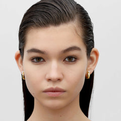 RSNY simple pearl earrings - RSNY R2110B 铜镀金/银耳针 约5*18*20mm 通勤款几何造型/优选精品级贝珠/微厚重精巧质感/镜面级精工抛光