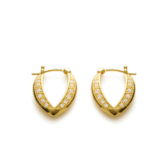 RSNY Simple Roman Earrings - RSNY R2149B 铜镀金/银耳针 约4*15*20mm 几何感切面造型/镜面级精工抛光/纯手工镶嵌技艺/纯银高品质耳针