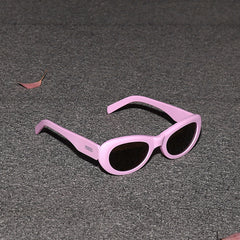 RSNY Moon OVAL Sunglasses - RSNY ·MJ0010C · Plate/nylon lenses · Frame width 145.7mm/temple length 145mm Lens width 51mm/height 34.9mm · Unisex moon art design/super touch matte plate/brand metal logo/fashionable cherry blossom powder color scheme