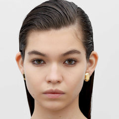 RSNY Redeen Styling Earrings - RSNY R2100B 铜镀金/银耳针 约14*20*4mm 钻石级精巧切面/镜面级精工抛光/纯手工镶嵌技艺/精致感细节处理