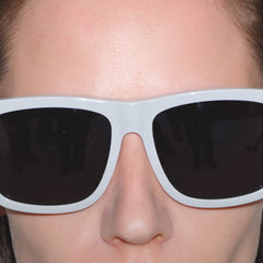 RSNY UN Classic square sunglasses - RSNY ·MJ0001B · Plate/nylon lenses · Frame width 148mm/temple length 145mm · Lens width 56mm/height 43.9mm · Unisex cement gray popular color scheme /0 tactile metal logo