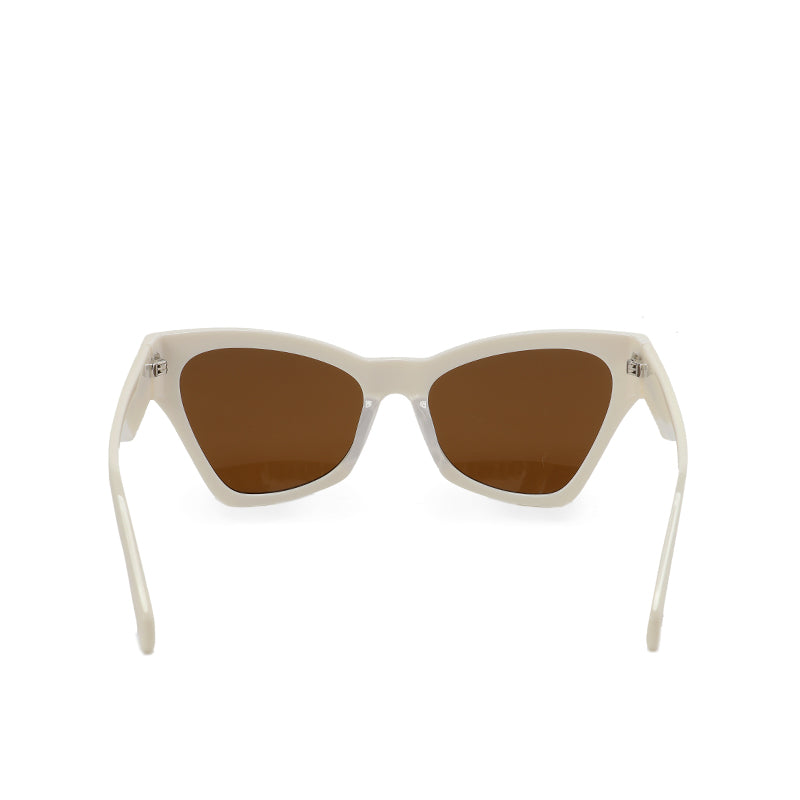 RSNY Square OVAL Butterfly Sunglasses - RSNY ·MJ0015B · Plate/nylon lenses · Frame width 145.7mm/temple length 145mm · Lens width 55mm/height 44.7mm · Unisex butterfly wings exaggerated design/0 touch metal logo/20% upward lines increase fashion/milk white color scheme highlights soft and bright