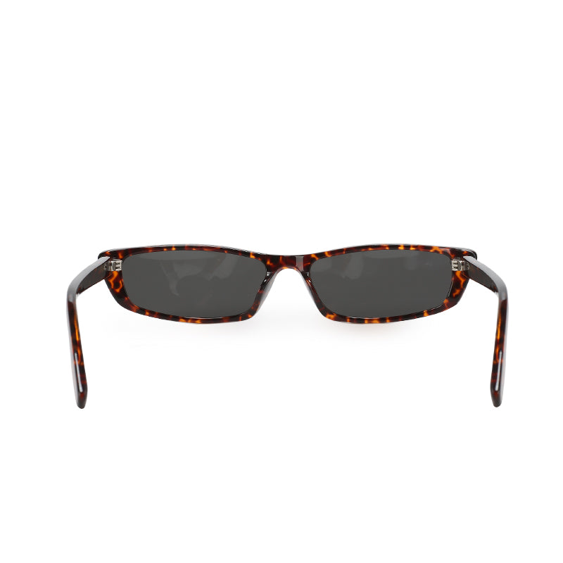 RSNY NP Sharp Blade Sunglasses - RSNY ·MJ0006B · Plate/nylon lenses · Frame width 145mm/temple length 145mm · Lens width 56mm/height 26mm · Unisex blade with extremely narrow frame design/0 touch metal logo/The darling of the top people in the fashion circle/Special black and brown tortoiseshell plate