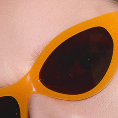 RSNY NP Cat Eye Sunglasses - RSNY ·MJ0005D · Plate/nylon lenses · Frame width 145mm/temple length 145mm · Lens width 54mm/height 33.4mm · Unisex aesthetic cat eye frame design/0 touch metal logo/widened temple on both sides/vibrant orange young color scheme